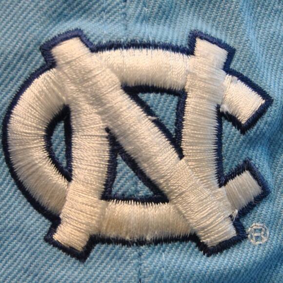 North Carolina Tar Heels  Blue & White Fitted Hat Size: 7 1/8 - Picture 3 of 10
